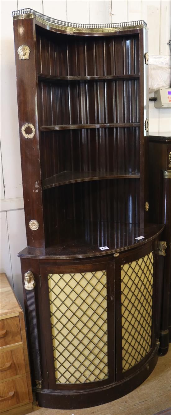 French style standing corner cabinet(-)
